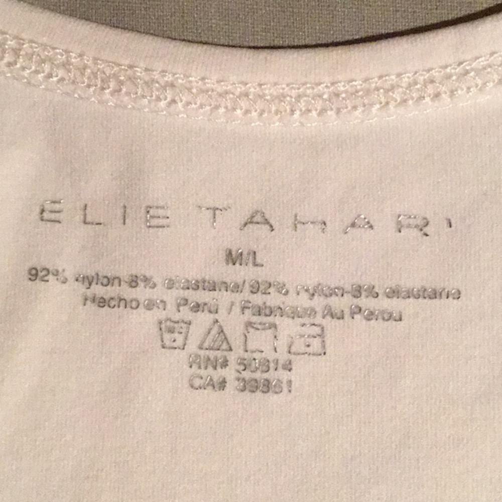 Elie Tahari Neely Tank Top- Cream - Picture 3 of 4